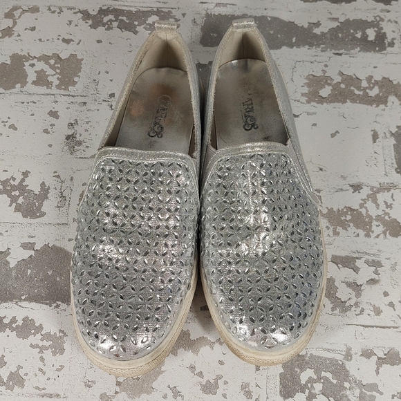Carlos by Carlos Santana Sutton Silver Slip On Sneakers O599 - Picture 4 of 8